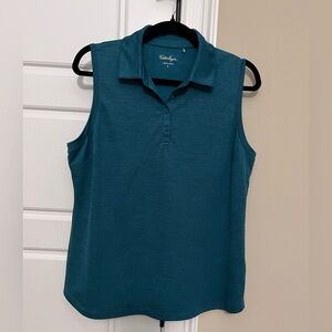 Walter Hagen Teal Sleeveless Blouse